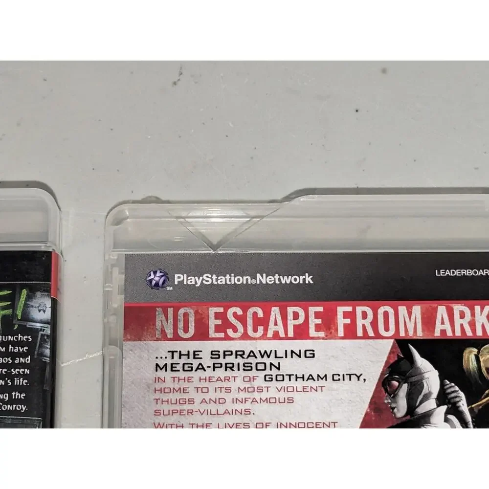 PlayStation 3 PS3 Batman Arkham City Arkham Asylum -082310